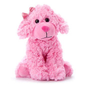 The Petting Zoo Scruffy Dog Stuffed Animal, Gifts for Girls, Pink Dog Plush Toy, 11 Inches
