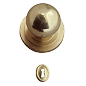 Dollhouse Miniature Brass Door Knobs with Keyhole