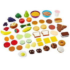 Learning Resources New Sprouts Complete Play Food Set - 50 Pieces, Ages 2+ Toddler Play Food, Kitchen Play Food, Play Food Sets for Kids