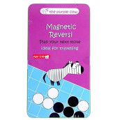 The Purple Cow- Magnetic Reversi Game. Travel Size Board Game Set for Kids