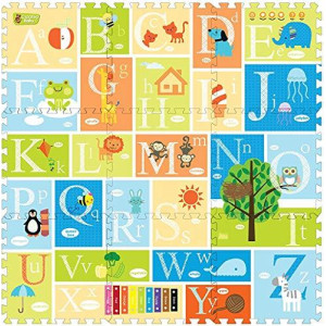 Creative Baby 9 Piece Interactive Playmat i-Mat, Alphabet