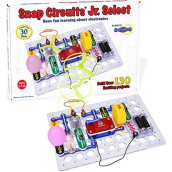 Snap Circuits Jr. Select SC-130 Electronics Exploration Kit | Over 130 Projects | Full Color Project Manual | 30+ Parts | STEM Educational Toys for Kids 8+