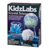 4M Kidzlabs Crystal Science Kit - DIY STEM Toys Lab Experiment, Educational Gift for Kids & Teens