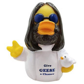 CelebriDucks Give Geese A Chance Floating Rubber Ducks - Collectible Bath Toys Gift for Kids & Adults of All Ages