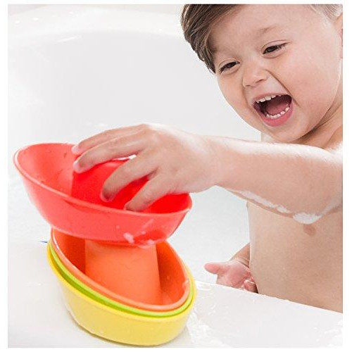 Nuby 5-Pack Stacking Bath Boats