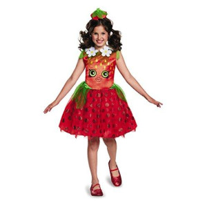 Shopkins Strawberry Classic Costume, One Color, Small/4-6