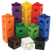 edxeducation Linking Cubes - Set of 100 - Math Manipulatives for Construction and Early Math - For Preschoolers 3+ and Elementary Students