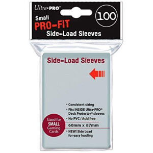 Ultra Pro Upr84650 Pro-fit Small Size Side Load Deck Protector Sleeves