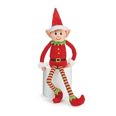 Burton & Burton Plush Little Elf Soft Stuffed Santa Helper Christmas Gift