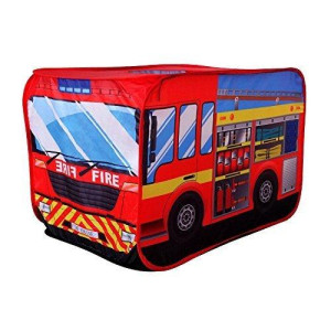 Fire Engine Truck Pop-up Play Tent Kids Pretend Vehicle by POCO DIVO