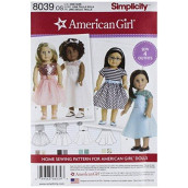Simplicity Patterns American Girl Doll Clothes for 18 Inch Doll Size: Os (One Size), 8039
