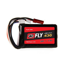 Venom Fly 30C 2S 430mAh 7.4V LiPo Battery with JST and E-flite PH Plug - Compare to E-flite EFLB4302SJ