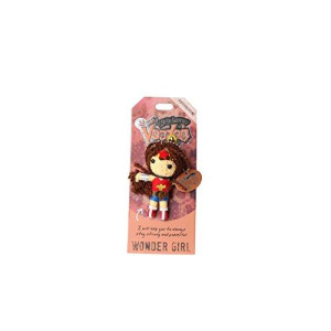 Watchover Voodoo - String Voodoo Doll Keychain  Novelty Voodoo Doll for Bag, Luggage or Car Mirror - Wonder Girl Voodoo Keychain, 5 inches
