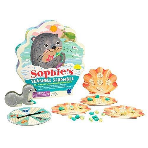 Educational Insights Sophies Seashell Scramble Game for Preschoolers & Toddlers, Patterns & Matching Game, Fine Motor Skills, Ages 3+