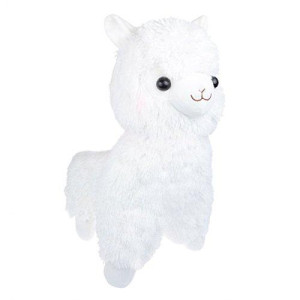 TOLLION Cuddly White Alpaca Llama Lamb Toy -7" Stuffed Animal Cushion Plush Doll Valentine Gift New Baby Gift Graduate Gift Lovers Anniversary Fiesta Gift for Girlfriend Children Friends