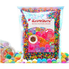 MarvelBeads Water Beads Non-Toxic (Half Pound Refill) Rainbow Mix for Sensory Play, Spa Refill, Toys and Dcor, Marble Sized