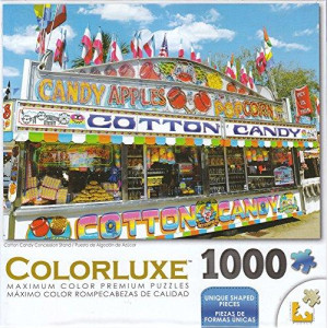 Colorluxe 1000 Piece Puzzle - Cotton Candy Concession Stand By Dennis MacDonald