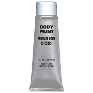 Amscan 39007618 Non Toxic Cream Based Full Body Paint, 34 Oz, Silver
