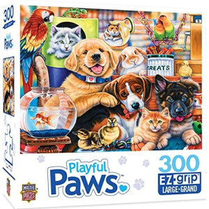 MasterPieces Playful Paws 300 Puzzles Collection - Home Wanted 300 Piece Jigsaw Puzzle