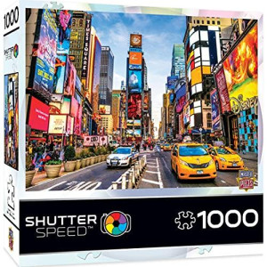 1000 Piece Jigsaw Puzzle For Adult, Family, Or Kids - Times Square By Masterpieces - 19.25" X 26.75" - Family Owned American Puzzle Company