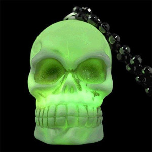 blinkee LED Soft Skeleton Skull Bead Necklace
