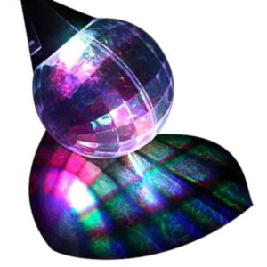 blinkee Disco Prism Ball LED Multicolor Pendant Necklace