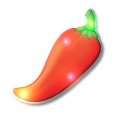blinkee Chili Pepper Flashing Body Light Lapel Pins
