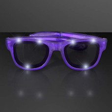 Blinkee Purple Led Nerd Glasses By