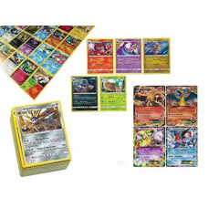 Pokemon TCG: 100 Card Lot Rare, Common, Unc, Holo with 2 Ex Cards