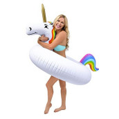 GoFloats Unicorn Pool Float Party Tube - Inflatable Rafts, Adults & Kids