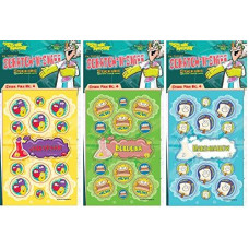 Just For Laughs Dr. Stinkys Scratch N Sniff Stickers 3-Pack- Bologna, Jelly Beans, Marshmallow 81 Stickers (Series4)
