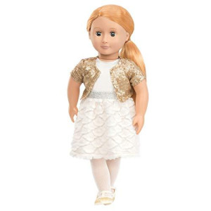 Our Generation Holiday Hope-Holiday Doll in Sequin Outfit, 18"