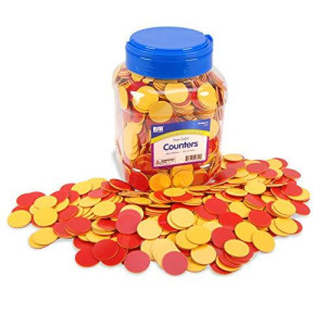 EAI Education Two-Color Counters: Red/Yellow - Set of 1000