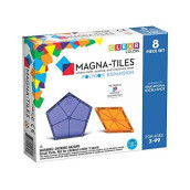 Magna Tiles Polygons Expansion Set, The Original Magnetic Building Tiles for Creative Open-Ended Play, Educational Toys for Children Ages 3 Years + (8 Pieces)