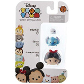 Disney Tsum Tsum Series 3 Baymax, Stitch & Snow White 1" Minifigure 3-Pack #261, 165 & 203