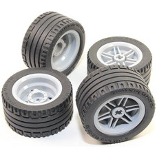 Technic Lego 8pc Wheel and Tire Set (Mindstorms nxt ev3 tyre) 56145 44309