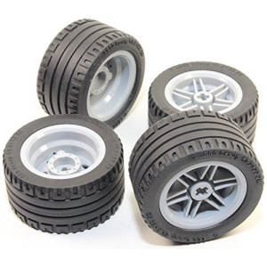 Technic Lego 8pc Wheel and Tire Set (Mindstorms nxt ev3 tyre) 56145 44309