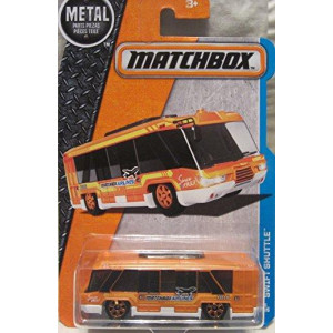 Matchbox 2016 MBX Adventure City Swift Shuttle Airport Shuttle Bus 6/125, Orange