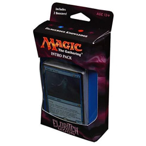 Magic the Gathering: MTG Eldritch Moon: Intro Pack/Theme Deck: Dangerous Knowledge (Includes 2 Booster Packs & Alternate Art Premium Rare Promo) Blue/Red - Niblis of Frost