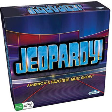 Jeopardy Board Game - America's Favorite Quiz Show Party Game - Features 180 Cards, 6 Stands, And Play Money (Ages 12+)