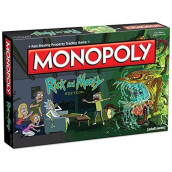 Monopoly Rick and Morty Board Game | Based on the hit Adult Swim series Rick & Morty | Offically Licensed Rick Morty Merchandise | Themed Classic Monopoly Game