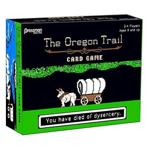 Pressman The Oregon Trail Card Game - Cooperative Gameplay Based on The Classic Computer Game, Ages 12 and Up, 2-6 Players