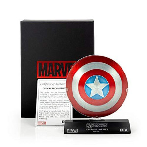 Marvel Collectibles The Avengers Captain America Die Cast Shield Replica, 1:6 Scale (4-Inch Diameter)