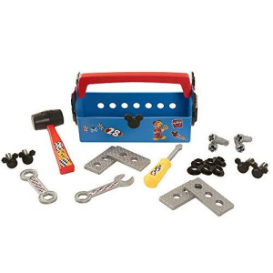 Mickey and The Roadster Racers Tool Box, 50 Piece Contruction and Building Tools for Kids, Role Play Set