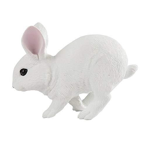 Safari Ltd. White Bunny - Realistic Hand Painted Toy Figurine Model - Quality Construction from Phthalate, Lead and BPA Free Materials - For Ages 3 and Up