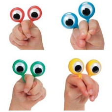 4 Googly Eye Finger Puppets (set of 4) by ROCKYMART