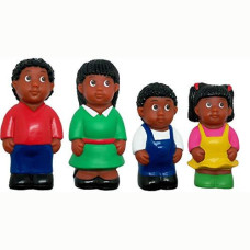 Get Ready Kids African American Family Figures, Set of 4, 5"