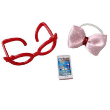 Pet Shop LPS Pink Bow Glasses Phone Accessories Lot - CAT NOT Included