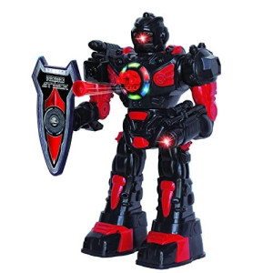Think Gizmos Large Remote Control Robot for Kids  Superb Fun Toy RC Robot  Remote Control Toy Shoots Missiles, Walks, Talks & Dances (10 Functions) (Black)