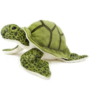 Turquoise The Green Sea Turtle - 10 Inch Tortoise Stuffed Animal Plush - by Tiger Tale Toys